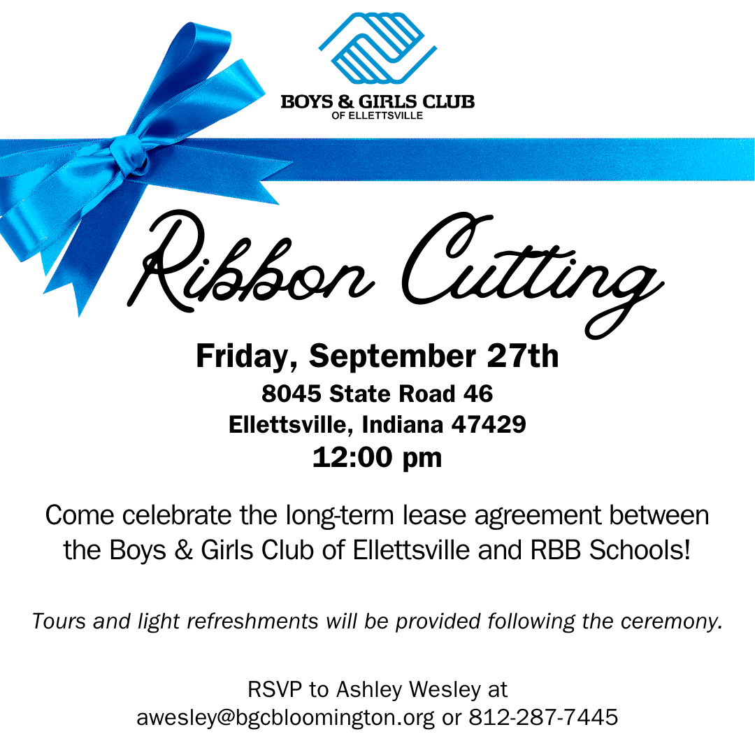 Ribbon Cutting at Ellettsville Boys & Girls Club