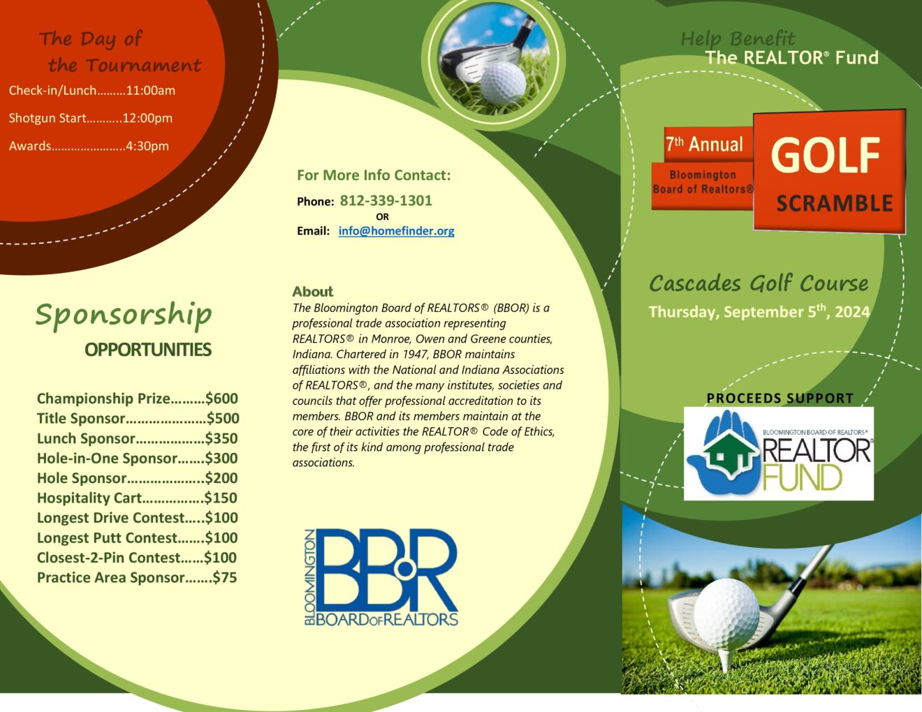 Bloomington Board of Realtors Golf Scramble