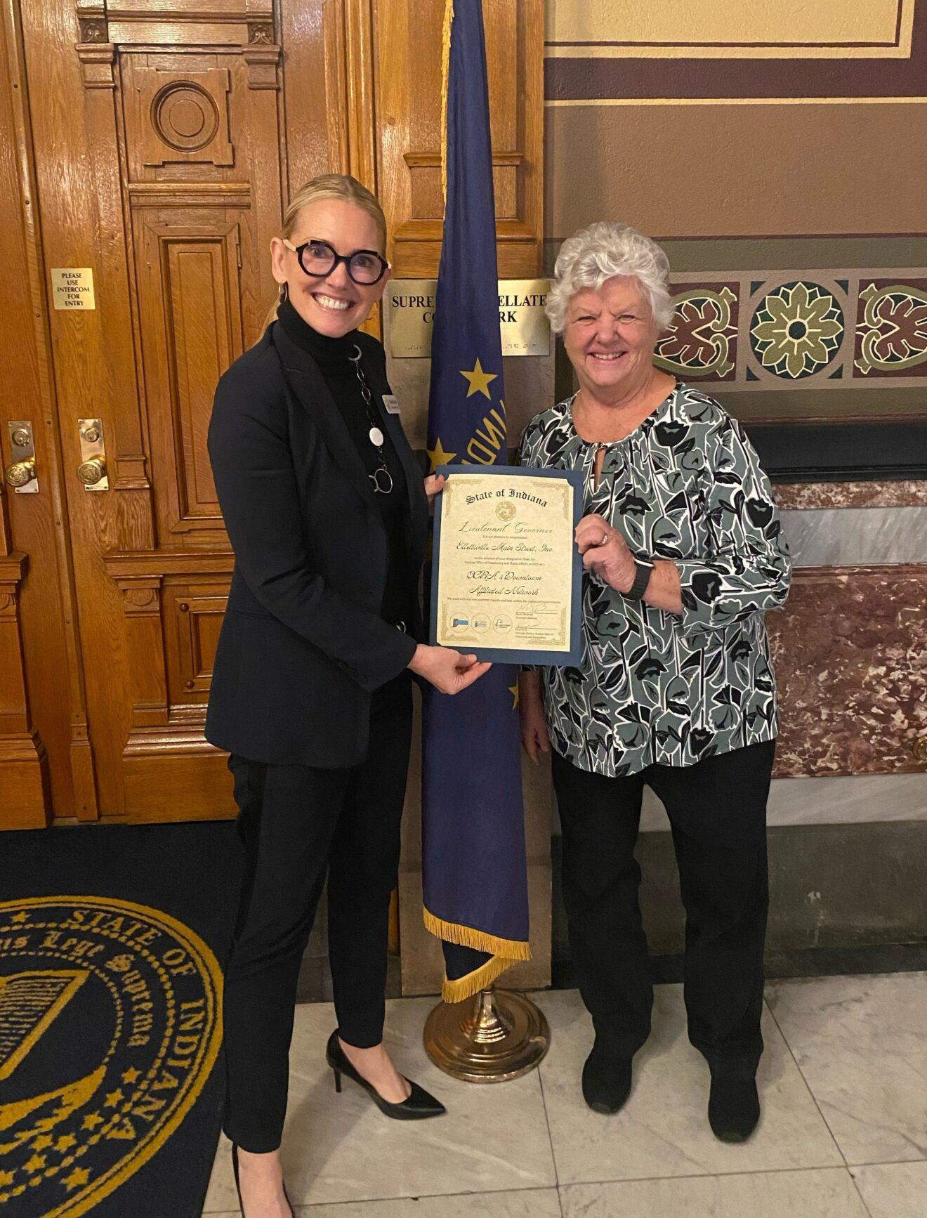 Ellettsville Main Street Recognized at Indiana Main Street’s 40th Anniversary Celebration